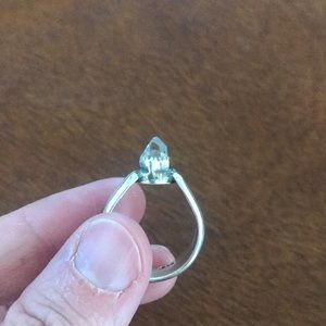 Handmade artisan ring with Herkimer Diamond